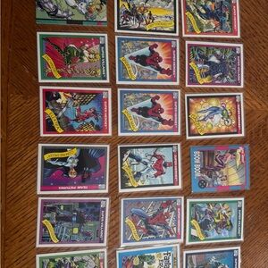 Vintage Marvel Trading Card Lot 1990 - 18 Cards
